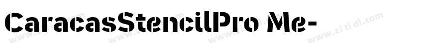 CaracasStencilPro Me字体转换
